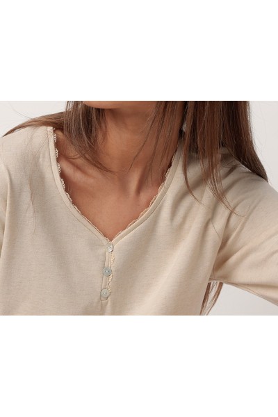 63610 ADMAS PIJAMA MUJER RAYAS ESTRELLAS