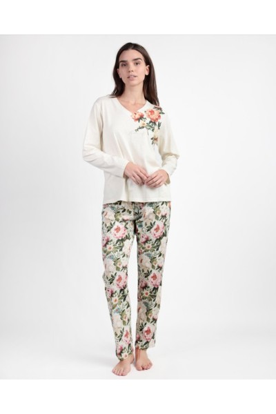 63586 ADMAS PIJAMA MUJER FLORAL