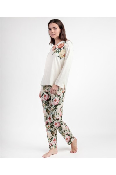63586 ADMAS PIJAMA MUJER FLORAL