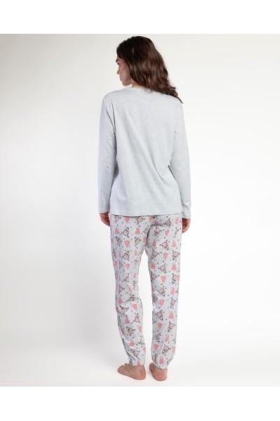 63592 ADMAS PIJAMA MUJER WINTER OWL