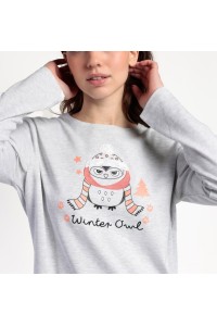 63592 ADMAS PIJAMA MUJER WINTER OWL
