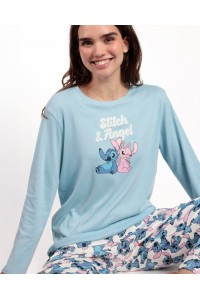 63322 LILO  STITCH  PIJAMA MUJER STITCH  ANGEL