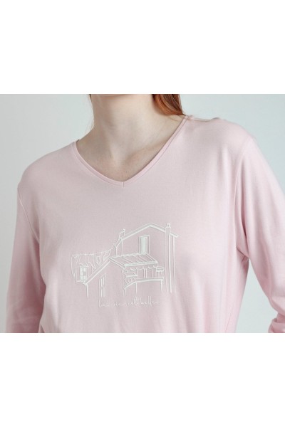 63602 ADMAS PIJAMA MUJER LA VIE EST BELLE