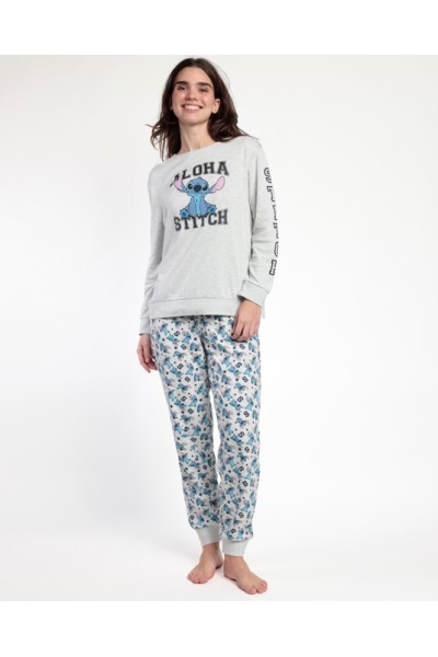 63664 LILO  STITCH  PIJAMA MUJER ALOHA STITCH