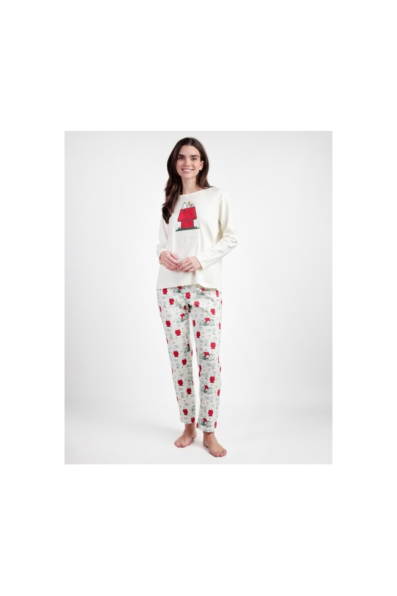 63241 SNOOPY PIJAMA MUJER BORDADO SNOOPY