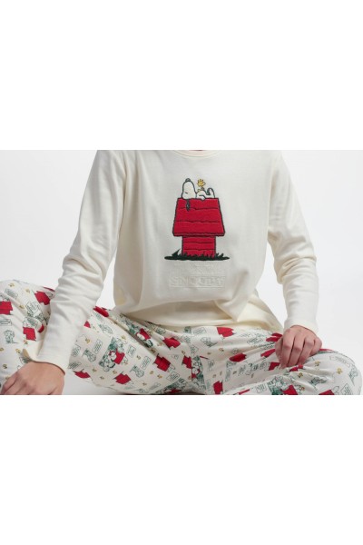 63241 SNOOPY PIJAMA MUJER BORDADO SNOOPY