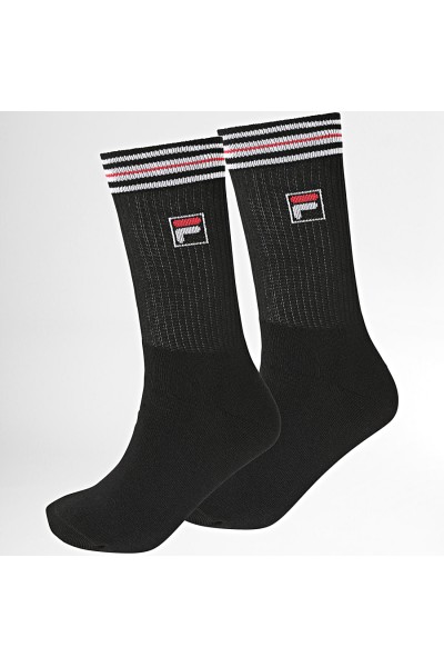 F1701 2 FILA PACK-2 CALCETIN TENIS HOMBRE LOGO RAYAS