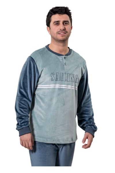 KN-617 IV25 KNT 3XL-4XL PIJAMA HOMBRE SPANDEX SAILING