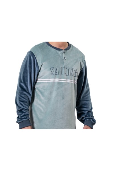 KN-617 IV25 KNT 3XL-4XL PIJAMA HOMBRE SPANDEX SAILING