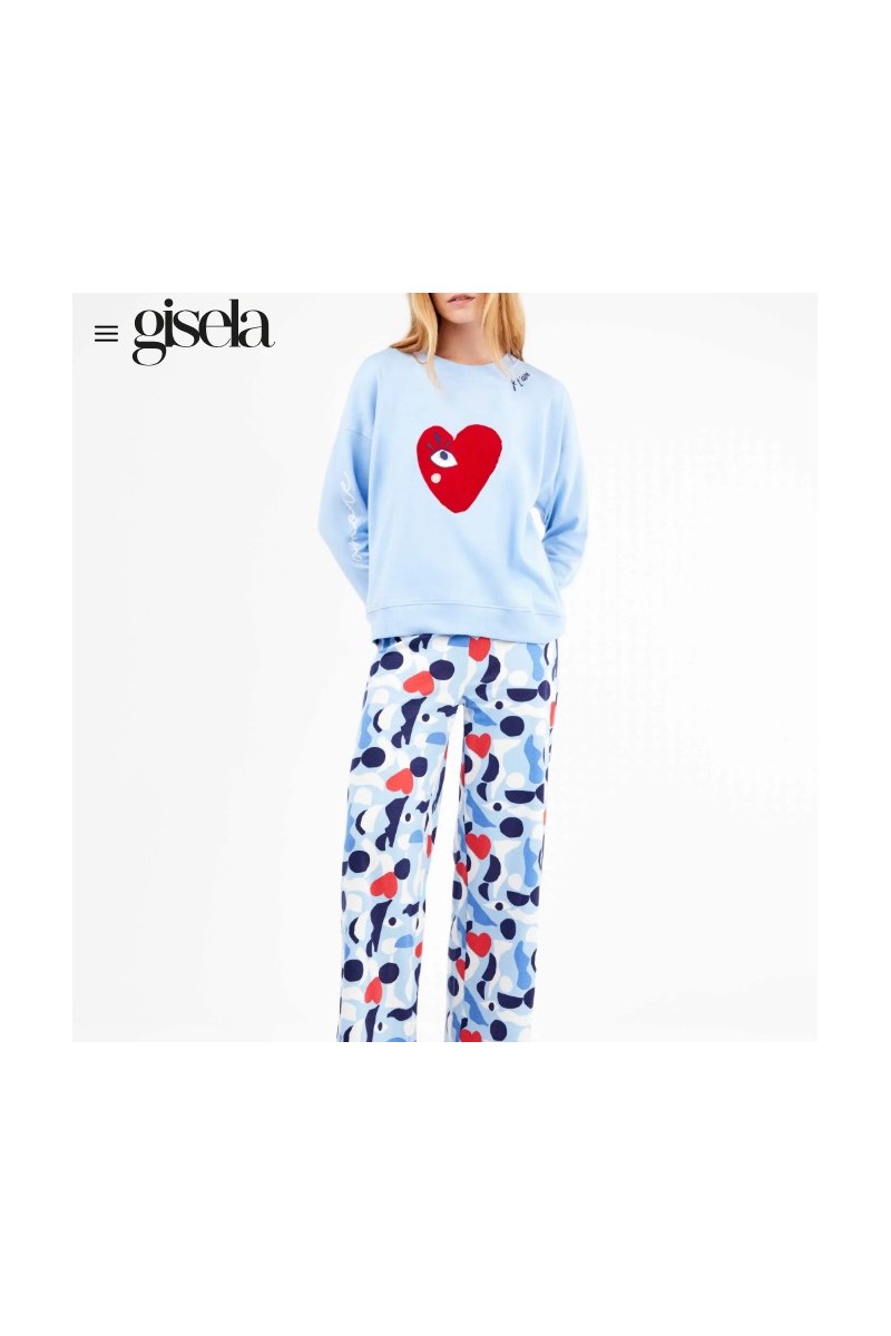2 20326S GISELA PIJAMA MUJER CORAZON