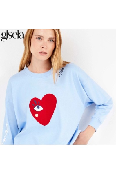 2 20326S GISELA PIJAMA MUJER CORAZON