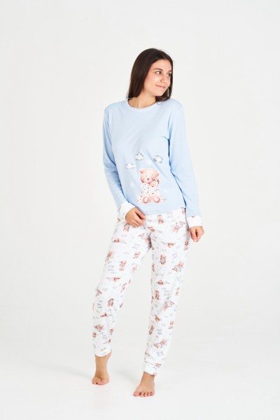 7551 RUIPEREZ PIJAMA MUJER OSITO NUBES