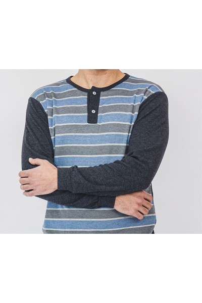 6060 ENTREDOS 3XL-4XL PIJAMA HOMBRE RAYAS