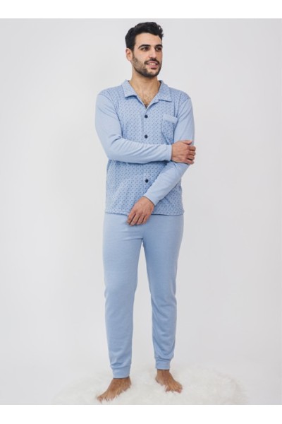 6069 ENTREDOS 3XL-4XL PIJAMA HOMBRE ABIERTO GEOMETRICO