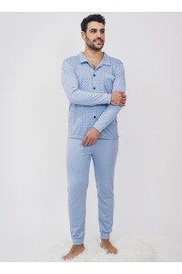 6069 ENTREDOS 3XL-4XL PIJAMA HOMBRE ABIERTO GEOMETRICO