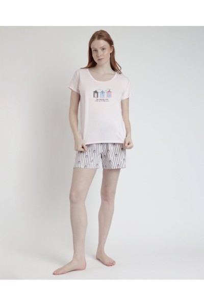63572 ADMAS PIJAMA MUJER THE BEACH LIFE
