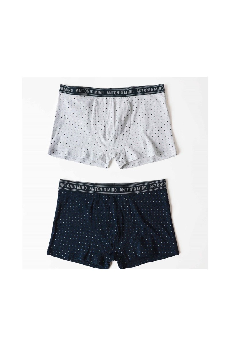 48648P ANTONIO MIRO PACK-2 BOXER HOMBRE PUNTOS