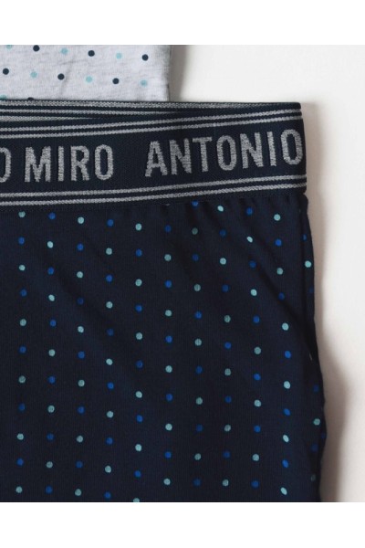 48648P ANTONIO MIRO PACK-2 BOXER HOMBRE PUNTOS
