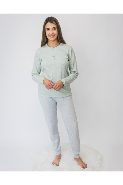 5103 ENTREDOS PIJAMA MUJER FLORAL SUAVE
