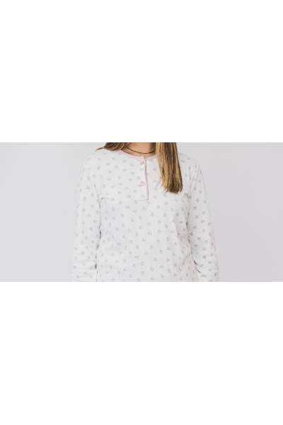 5102 ENTREDOS PIJAMA MUJER FLORECITAS