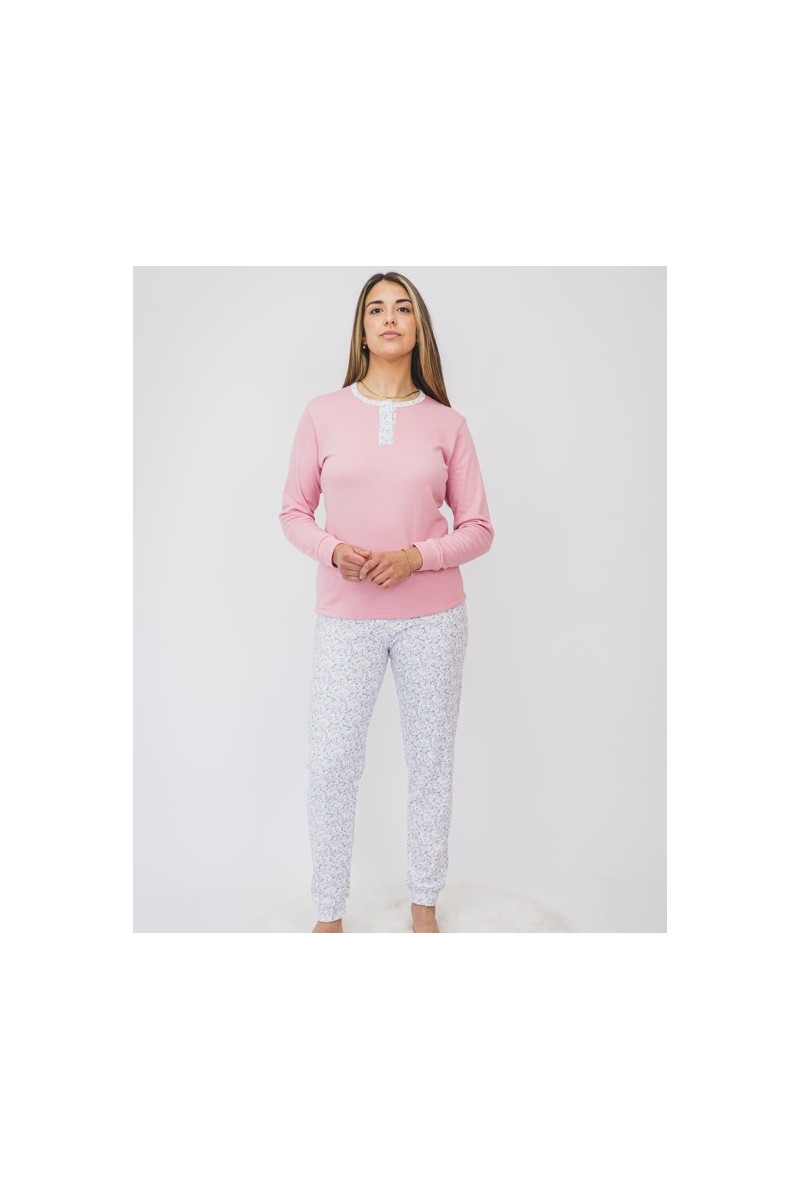 5092 ENTREDOS M-2XL PIJAMA MUJER PANTALON FLORAL 5092 ENTREDOS M-2XL PIJAMA MUJER PANTALON FLORAL
