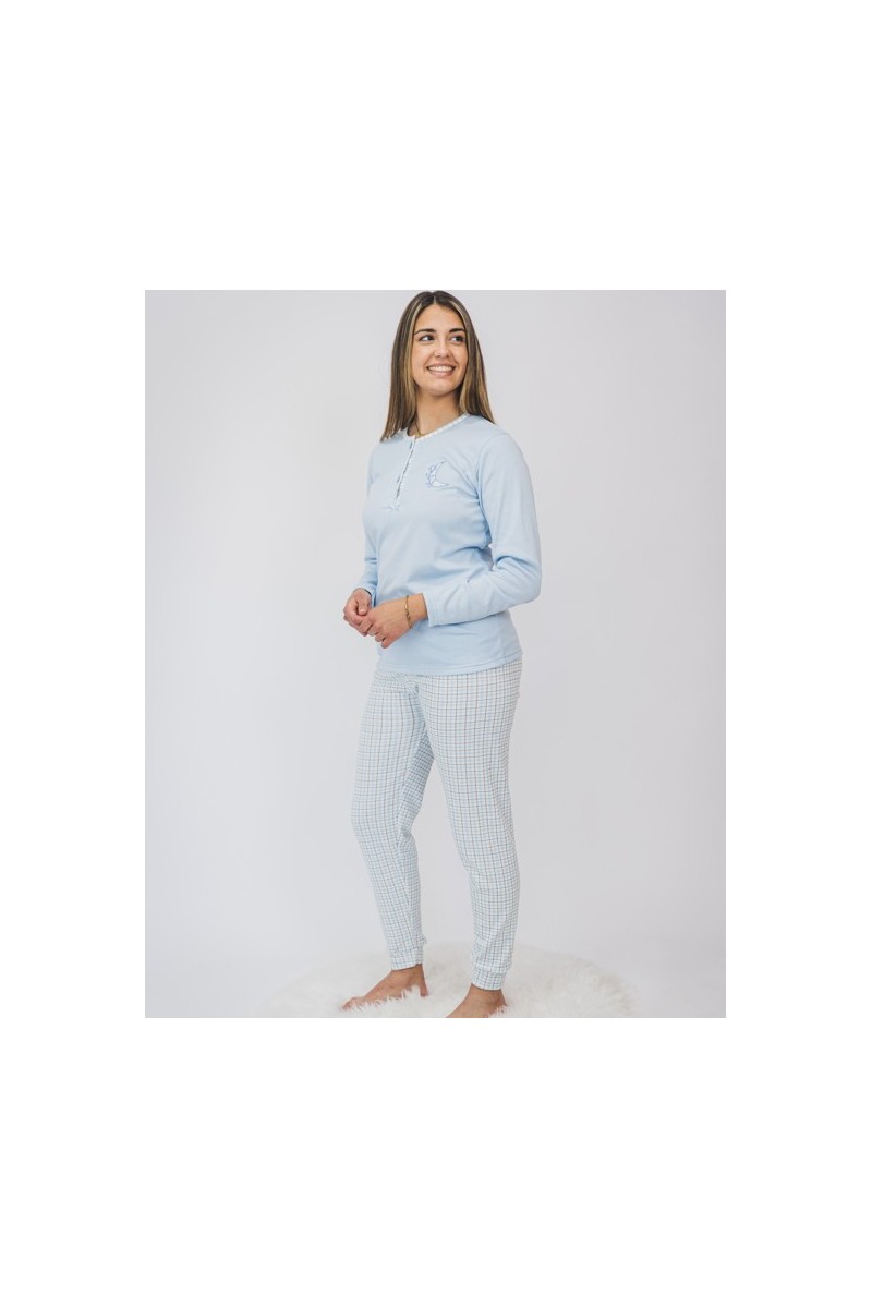 5101 ENTREDOS 3XL-4XL PIJAMA MUJER LUNA CUADROS 5101 ENTREDOS 3XL-4XL PIJAMA MUJER LUNA CUADROS