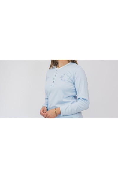 5101 ENTREDOS 3XL-4XL PIJAMA MUJER LUNA CUADROS