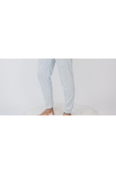 5101 ENTREDOS M-2XL PIJAMA MUJER LUNA CUADROS