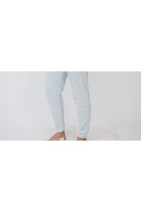 5101 ENTREDOS 3XL-4XL PIJAMA MUJER LUNA CUADROS