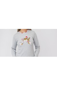 5099 ENTREDOS PIJAMA MUJER TIGRE CORAZONES