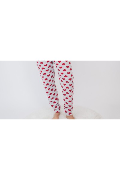 5099 ENTREDOS PIJAMA MUJER TIGRE CORAZONES
