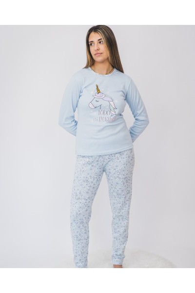5096 ENTREDOS PIJAMA MUJER TODO ES POSIBLE