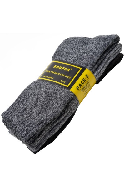 725 RODFER PACK-3 CALCETIN CRO TRABAJO TORZAL RIZO