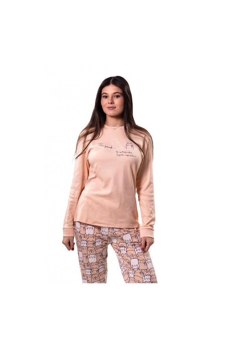 KN-25522A IV25 KNT PIJAMA MUJER TRUE FRIENDS KN-25522A IV25 KNT PIJAMA MUJER TRUE FRIENDS