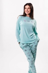 KN-25523A IV25 KNT PIJAMA MUJER SWEET WILD CATS
