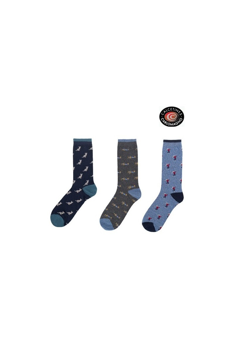 C322 CARLOMAGNO CALCETIN HOMBRE FANTASIA