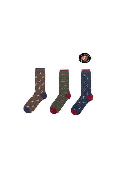 C322 CARLOMAGNO CALCETIN HOMBRE FANTASIA