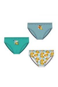 YE80044.E00 REY LEON PACK-3 SLIP NIÑO ALGODON