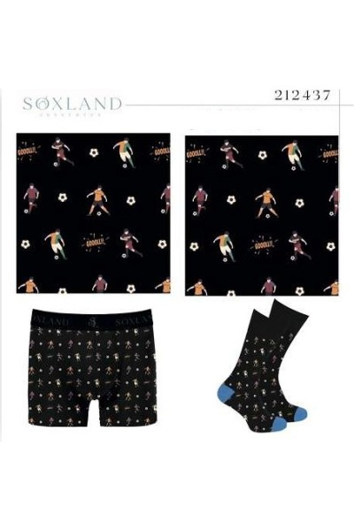 0212437 SOXLAND BOXER HOMBRE+CALCETIN REGALO