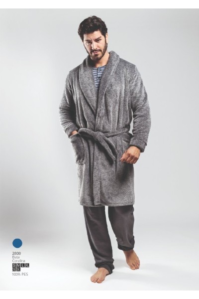 2800-C LIN BATA CORTA HOMBRE CORALINA JASPEADO