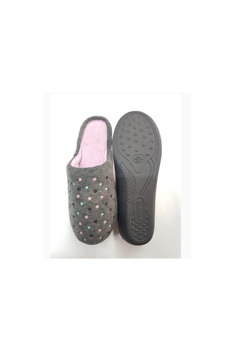 90313 AA1 ISOTONER ZAPATILLA MUJER BORDADA
