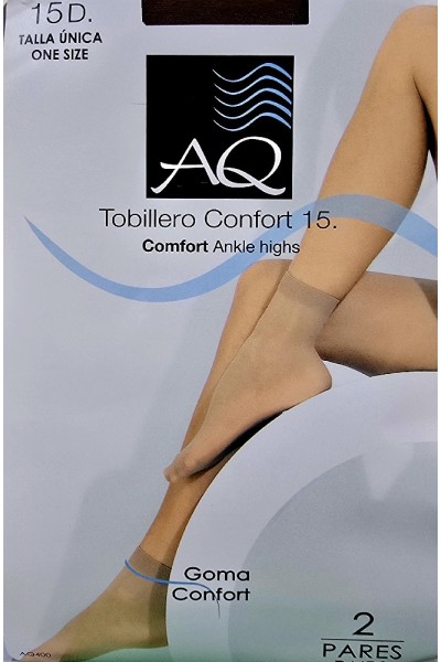 AQ400 PACK-2 TOBILLERO CONFORT 15 DEN
