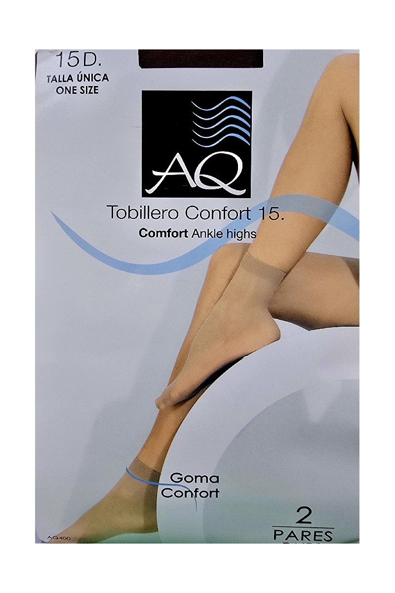 AQ400 PACK-2 TOBILLERO CONFORT 15 DEN