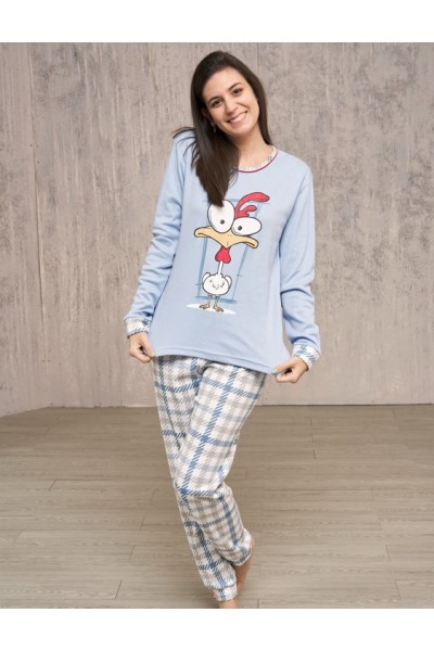 543 RUIPEREZ PIJAMA MUJER GALLINA CUADROS