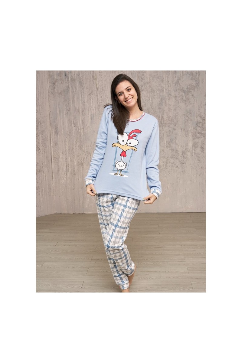 543 RUIPEREZ PIJAMA MUJER GALLINA CUADROS