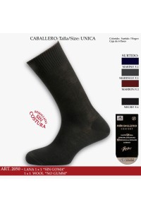 2050 RODFER CALCETIN CRO LANA 1X1 SIN GOMA " De Luxe"