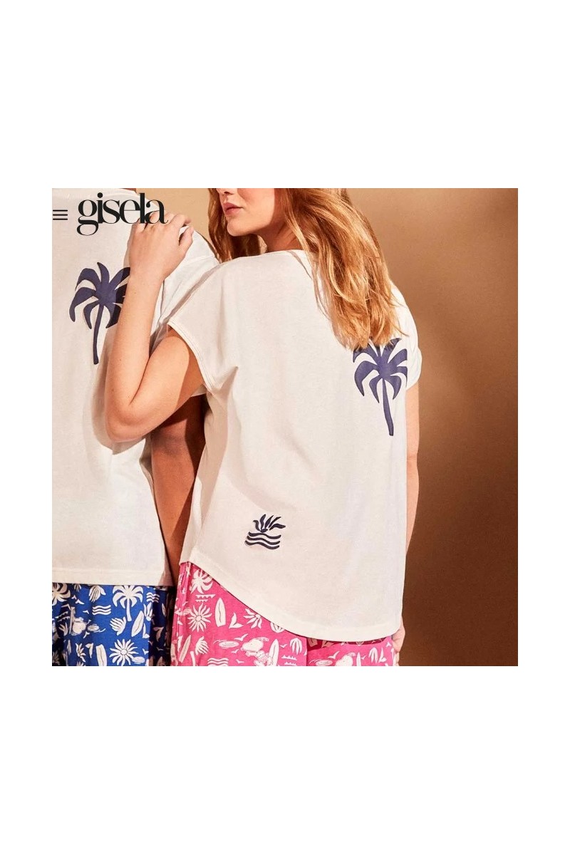 2 20407S GISELA PIJAMA MUJER SNOOPY