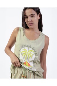 64065 ADMAS PIJAMA MUJER ENJOY SUMMER PALM BEACH
