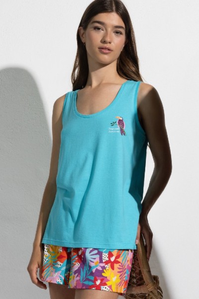 64577 ADMAS PIJAMA MUJER TROPICAL SUMMER