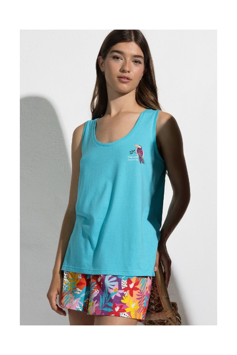 64577 ADMAS PIJAMA MUJER TROPICAL SUMMER